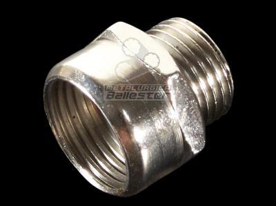 Adaptador bronce cromo p/válvula tipo Ferrum