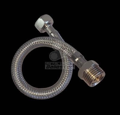 Flexibles c/malla Inoxidable c/macho giratorio (x 10 Unidades)