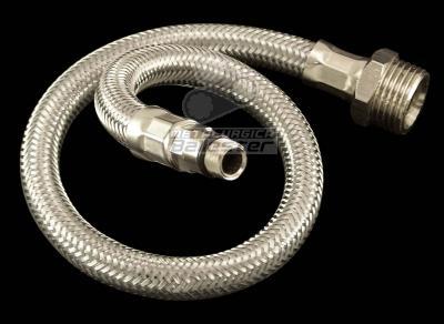 Flexibles monocomando c/malla inoxidable p/agua (rosca 10x1) M Terminal Corto