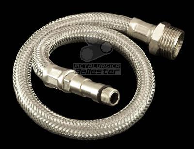 Flexibles monocomando c/malla inoxidable p/agua (rosca 10x1) M Terminal Largo